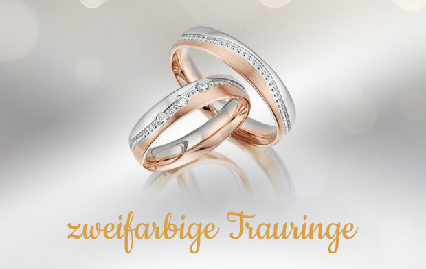 zweifarbige Trauringe