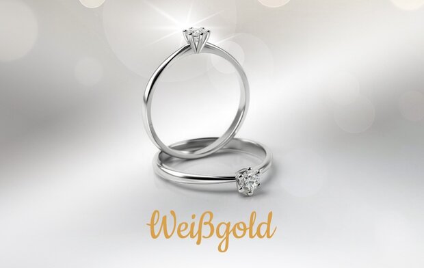 Verlobungsringe aus Weißgold